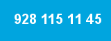 928 115 11 45 928 115 11 45